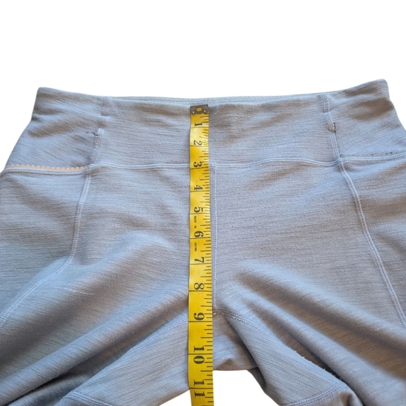 Lululemon Ride On Crop Legging Reflective Grey Slub Denim Rel: 2012 Women's 8 - Picture 5 of 16